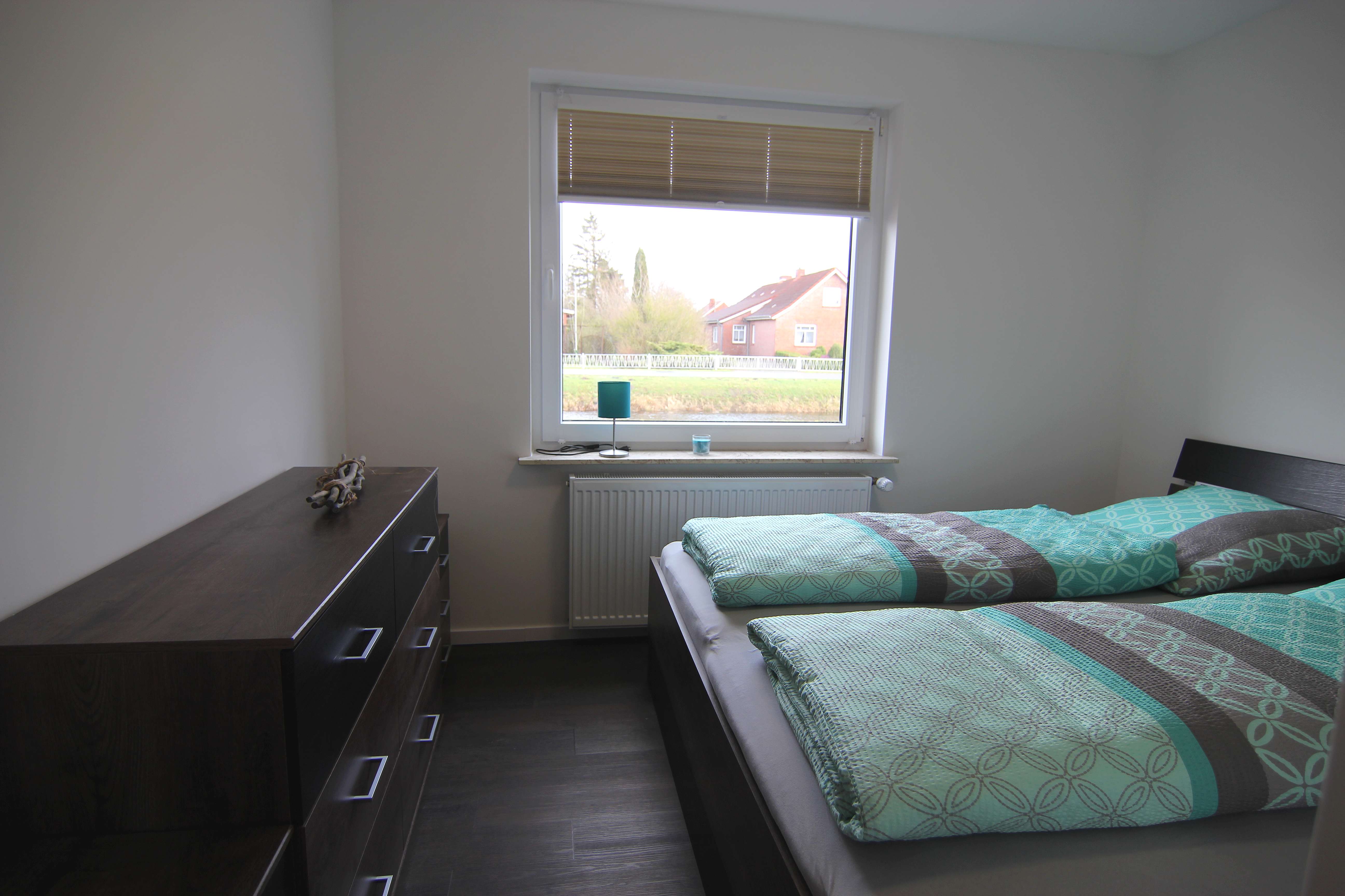 Zweites Schlafzimmer der Ferienwohnung wiekenhuus.